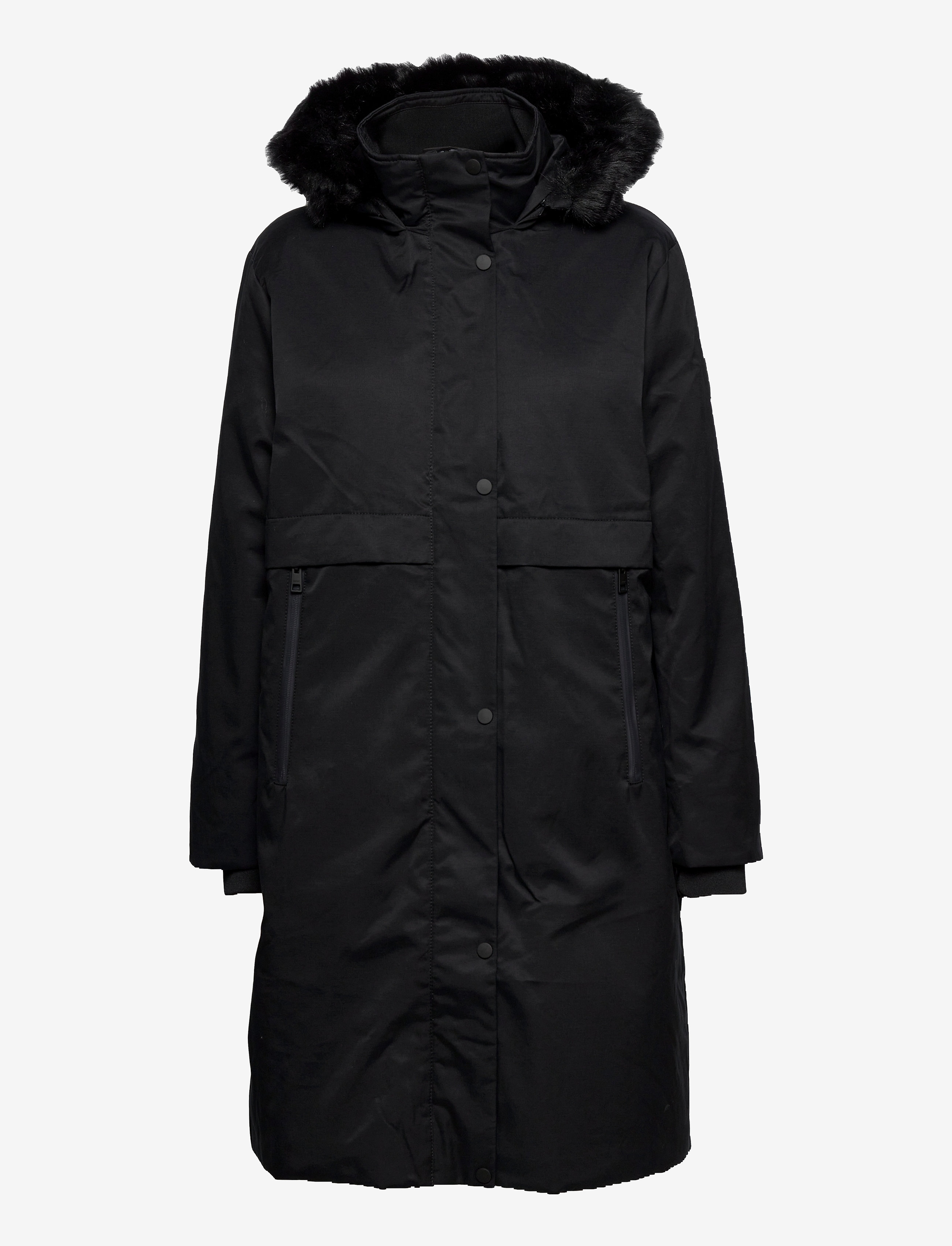Esprit Casual - REPREVE® parka made of blended cotton - black - 1