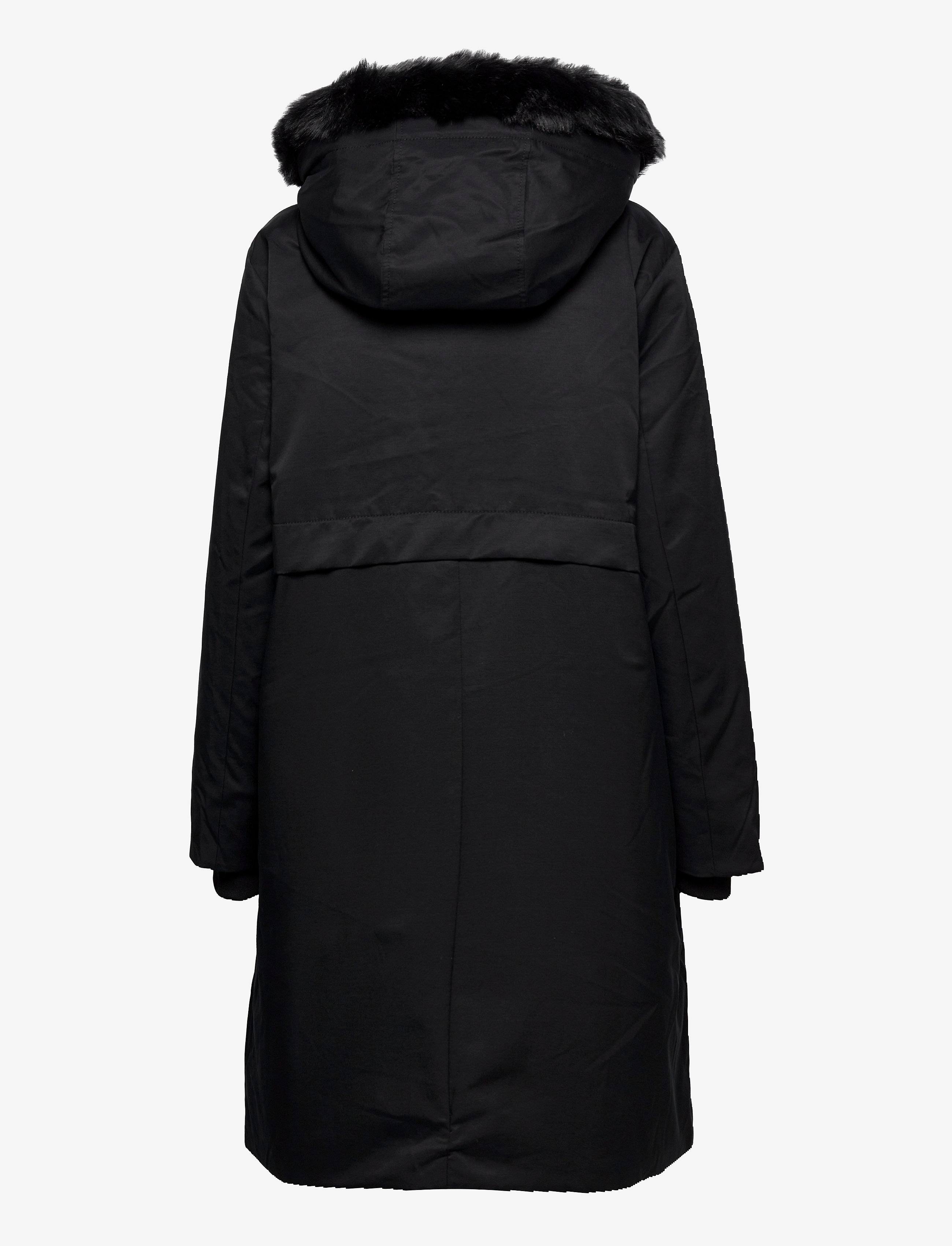 Esprit Casual - REPREVE® parka made of blended cotton - black - 2