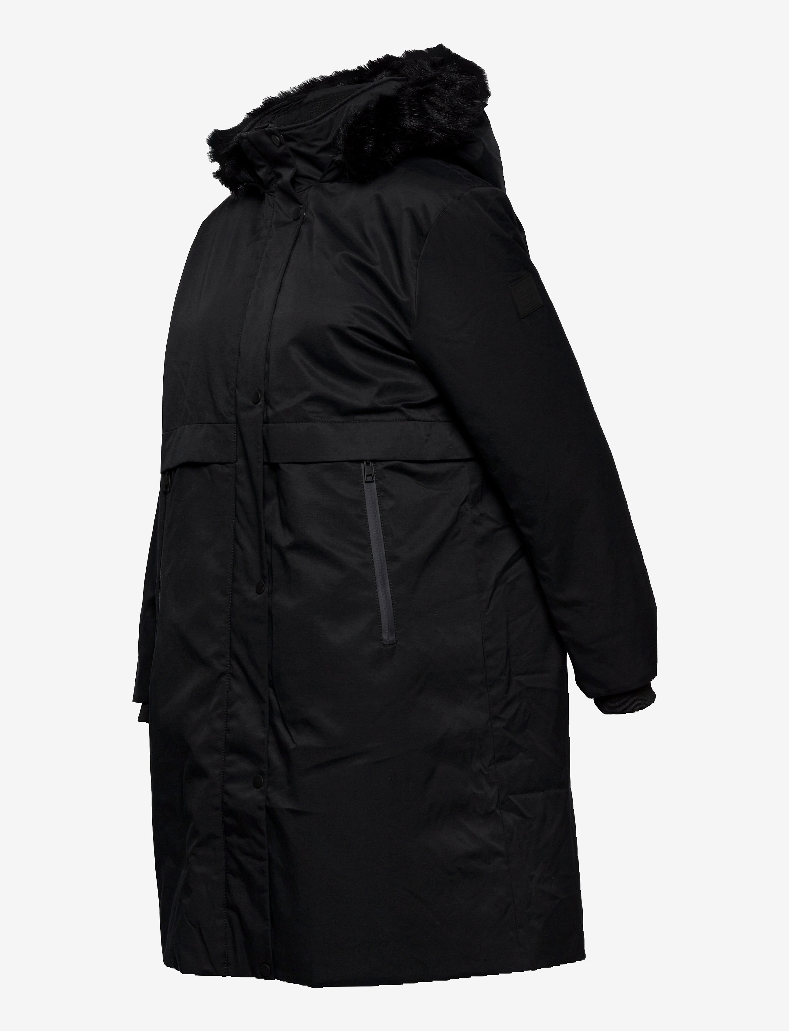 Esprit Casual - REPREVE® parka made of blended cotton - black - 3