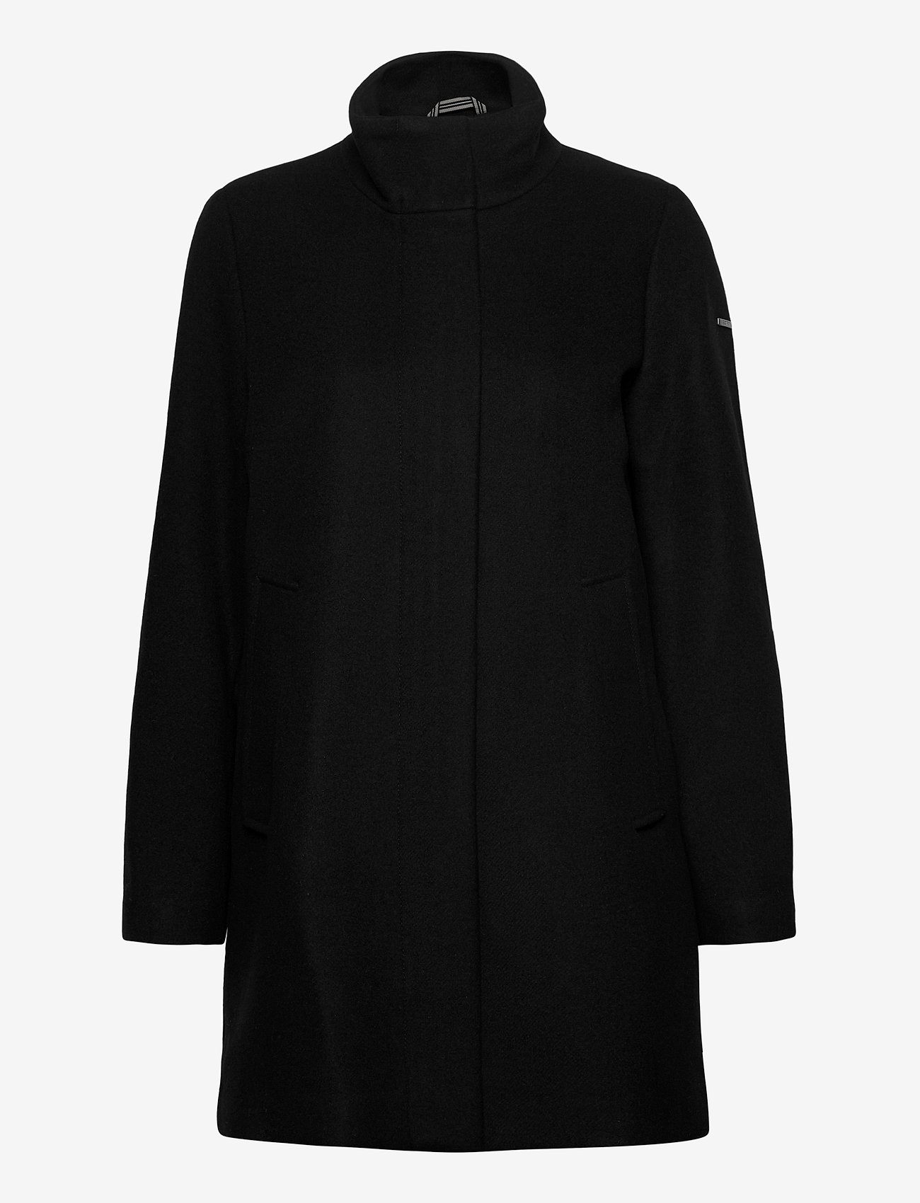 Esprit Casual - Recycled: wool blend coat - black - 1