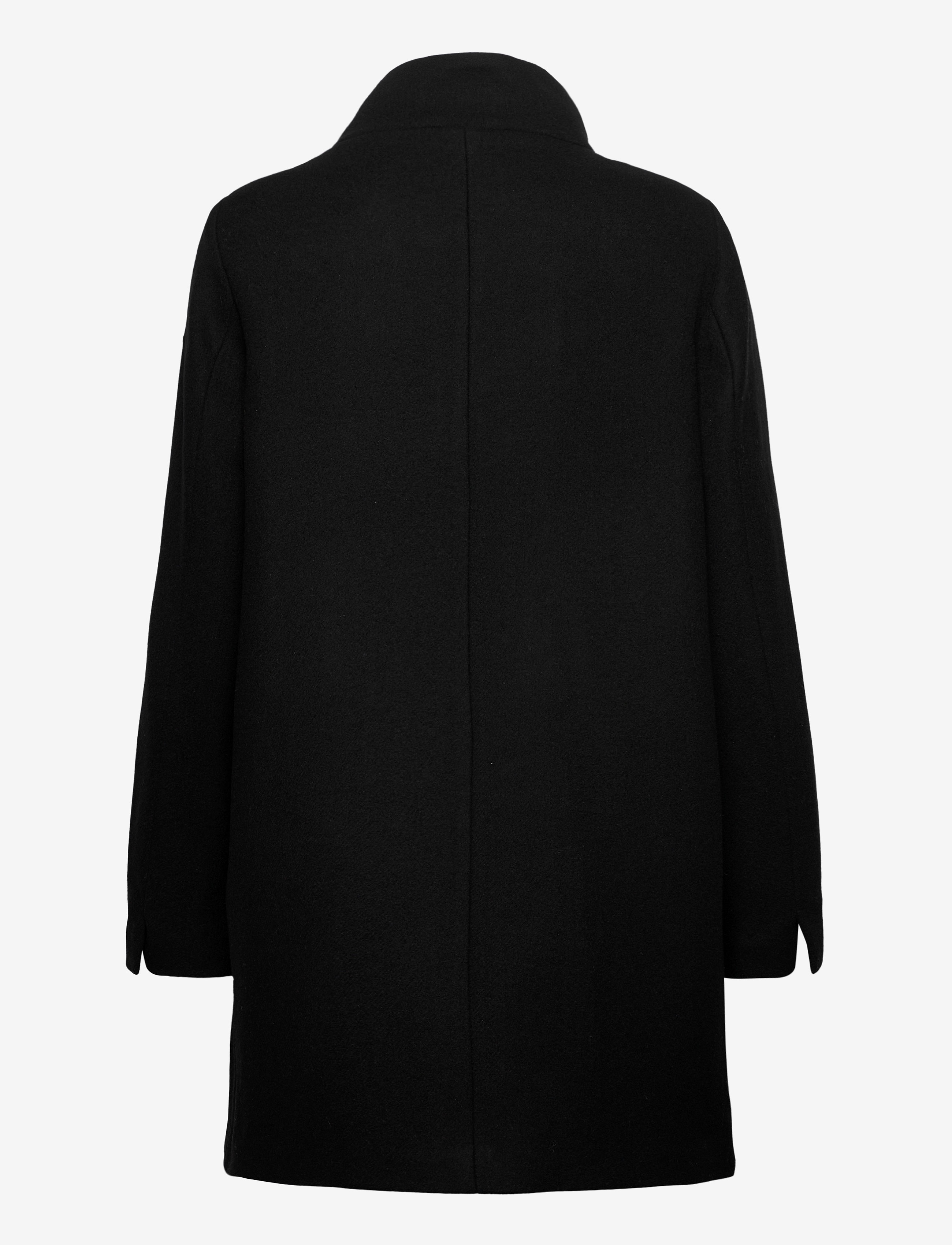 Esprit Casual - Recycled: wool blend coat - black - 2