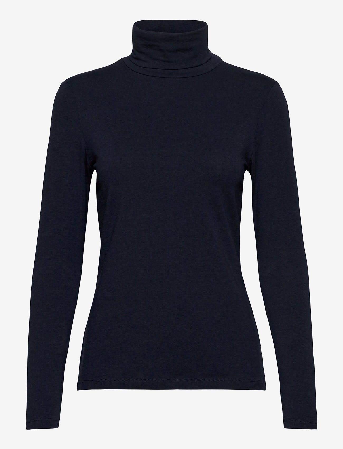 Long sleeve top with organic cotton - NAVY