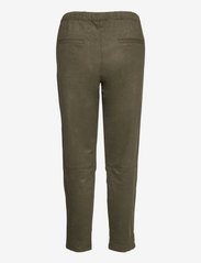 Esprit Casual - Faux suede tracksuit bottoms - bukser med lige ben - dark khaki - 1