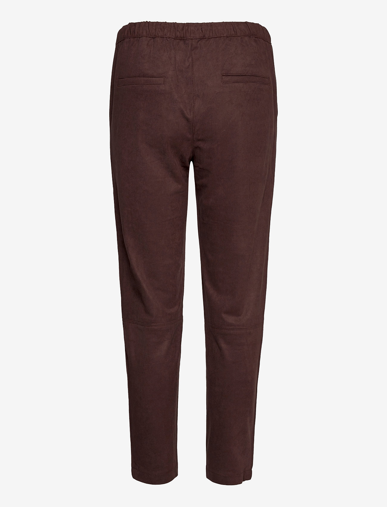 Esprit Casual - Faux suede tracksuit bottoms - bukser med lige ben - rust brown - 1
