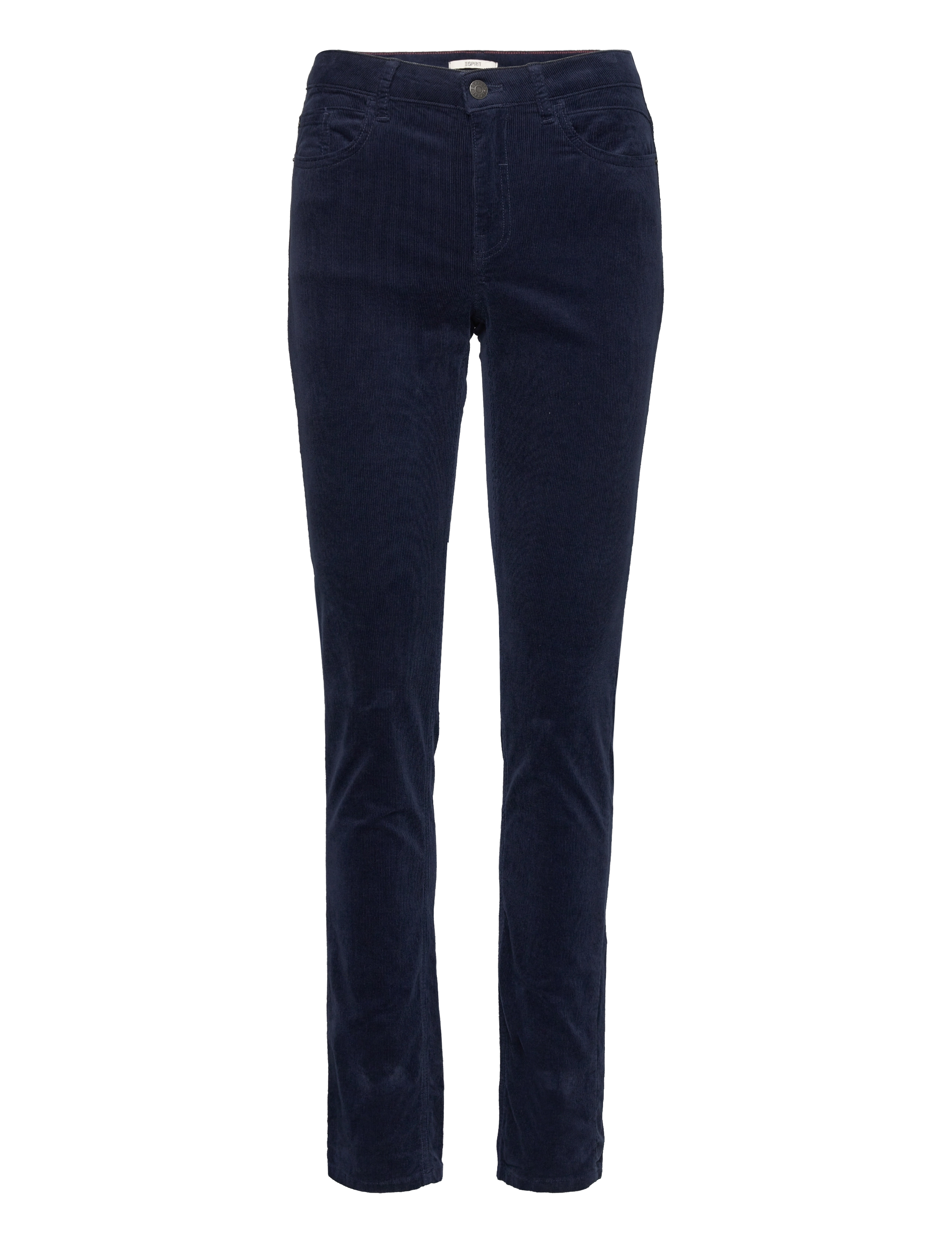 Esprit Casual Mid-rise corduroy trousers - Transitional Layering - NAVY / navy