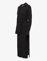 Esprit Casual - Belted midi dress, wool blend - strickkleider - black - 3