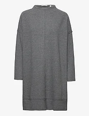 Esprit Casual - Knitted dress with mock neck - strikkjoler - gunmetal 5 - 0