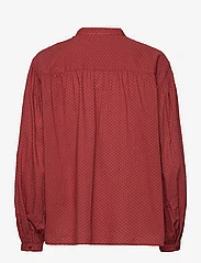 Esprit Casual - Dobby texture blouse - long-sleeved blouses - terracotta - 1