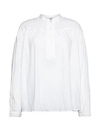 Dobby texture blouse - WHITE