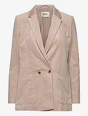 Esprit Casual - Corduroy blazer, 100% cotton - festtøj til outletpriser - light taupe - 0