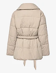 Esprit Casual - Quilted puffer jacket with belt - winterjacken - light taupe - 1