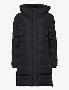 Quilted coat with rib knit details, Esprit Casual