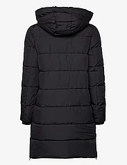 Esprit Casual - Quilted coat with rib knit details - wintermäntel - black - 1