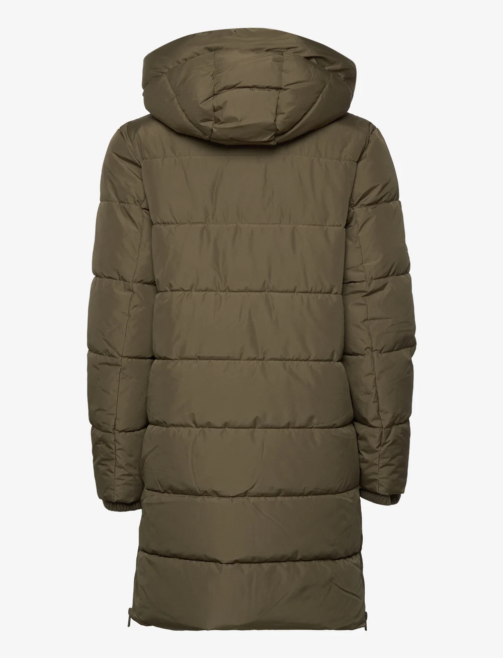 Esprit Casual Quilted Coat With Rib Knit Details – jackor & kappor – shoppa  på Booztlet