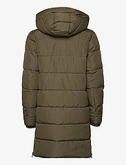 Esprit Casual - Quilted coat with rib knit details - talvejoped - dark khaki - 1