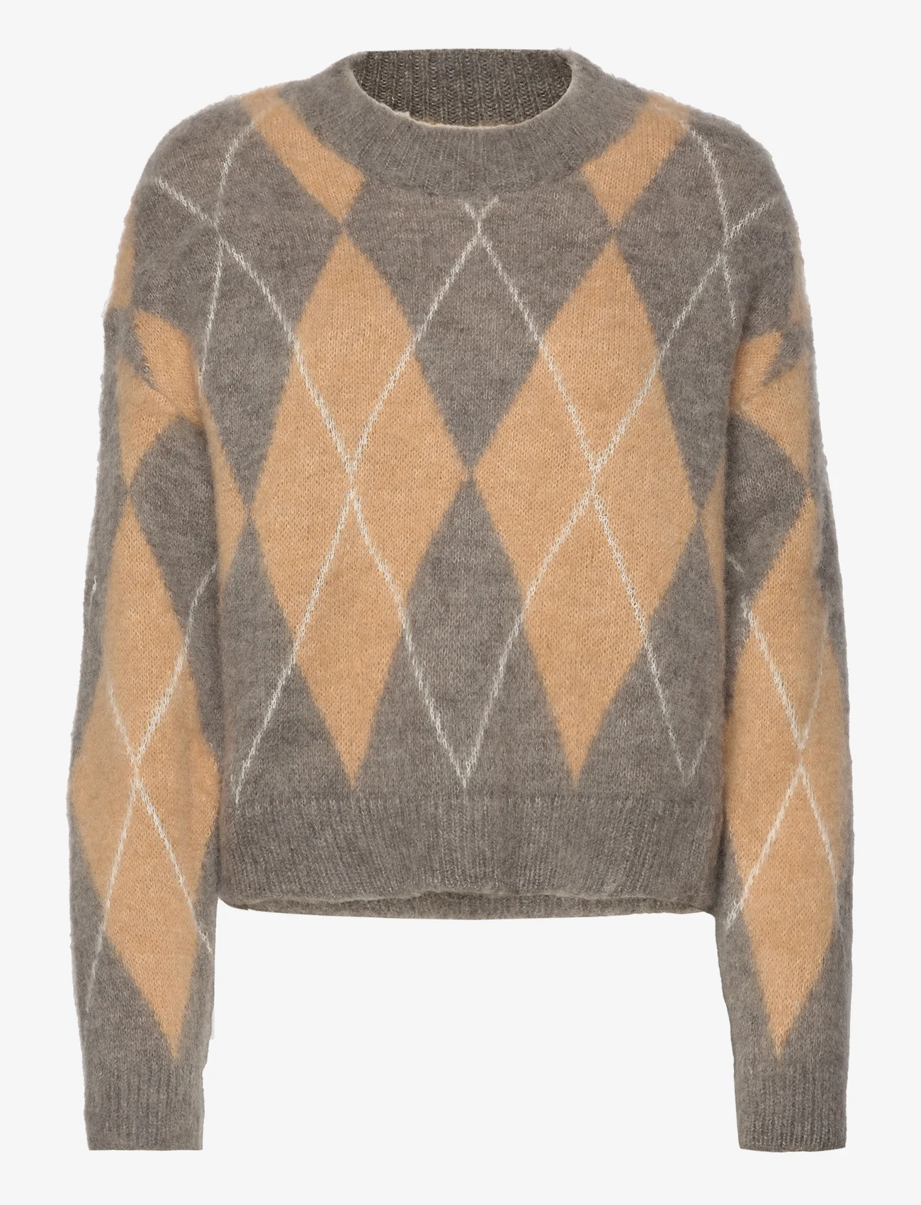 Esprit Casual - Argyle wool blend jumper - trøjer - sand 4 - 0