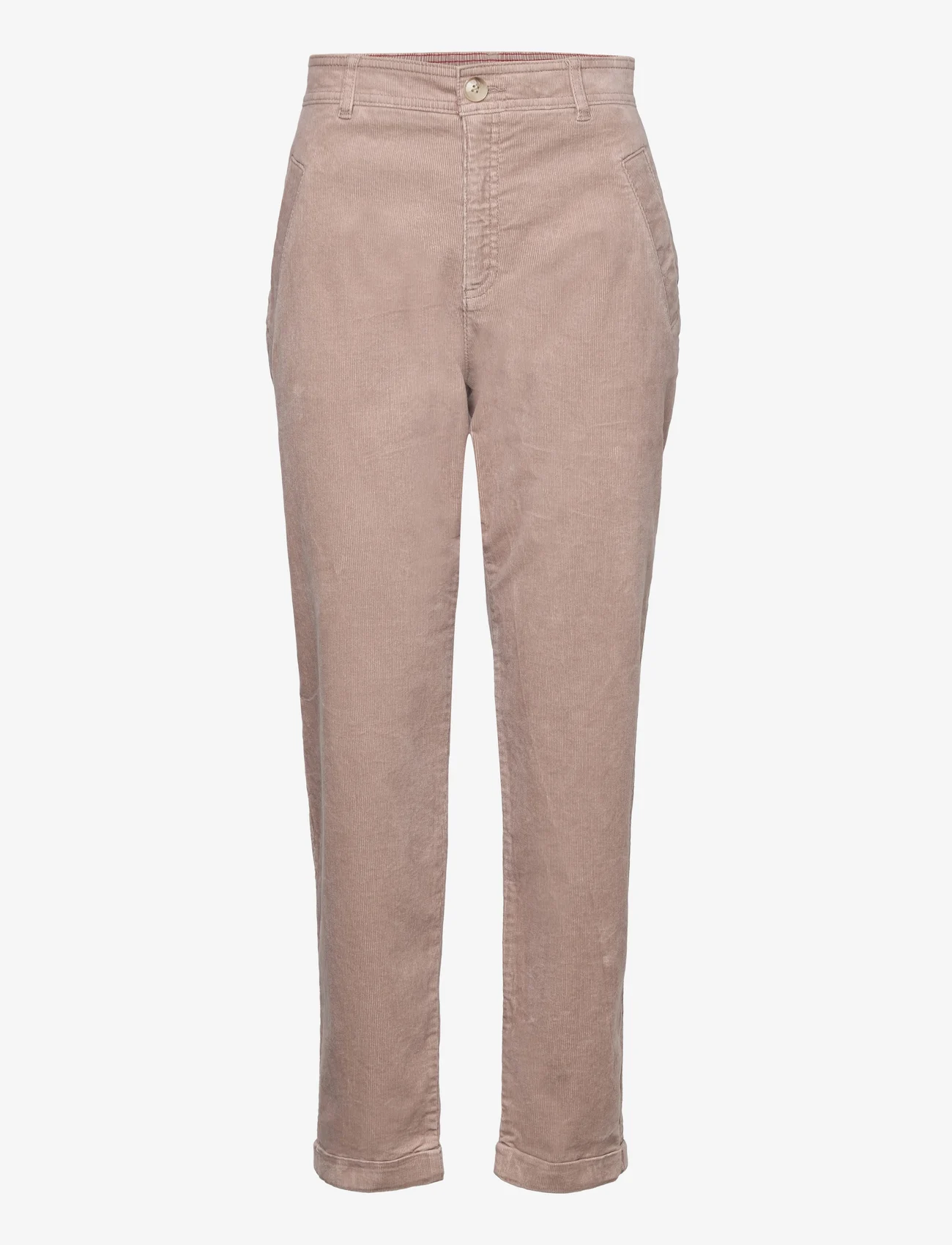 Esprit Casual - Pants woven - spodnie proste - light taupe - 0