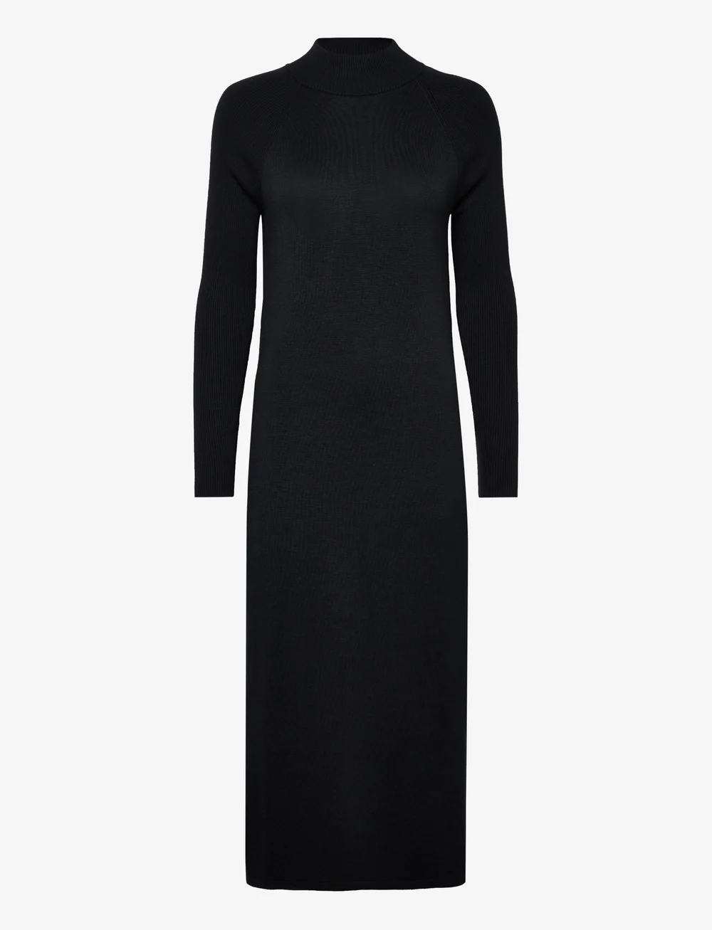 Casual high collar long knitted maxi dress hot sale