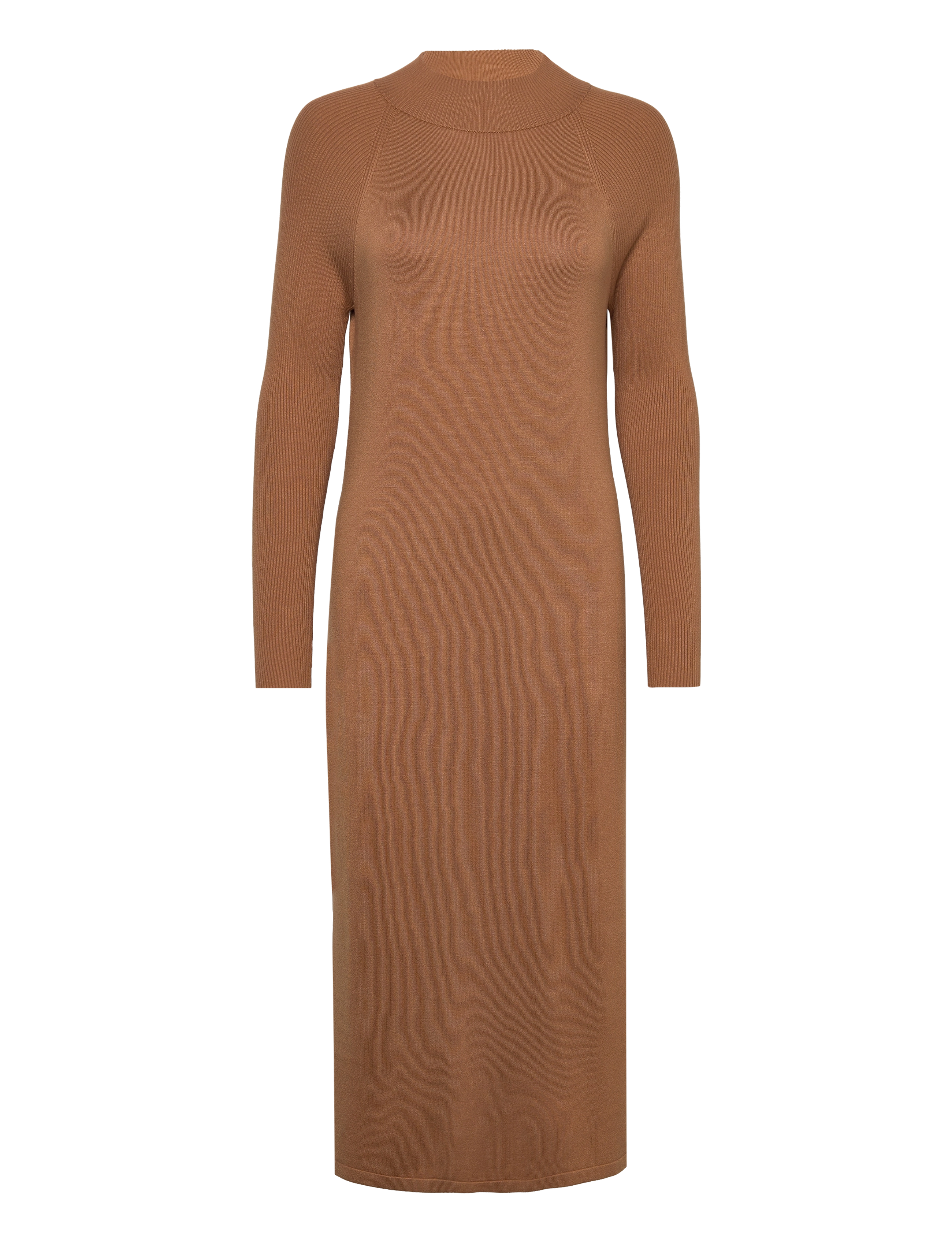 Women Dresses flat knitted kneelength - CARAMEL