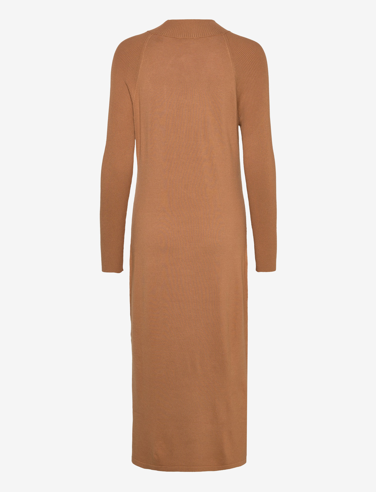 Esprit Casual - Women Dresses flat knitted kneelength - stickade klänningar - caramel - 1