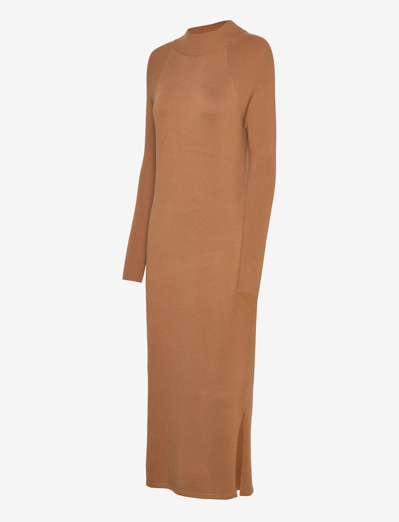 Esprit Casual - Women Dresses flat knitted kneelength - stickade klänningar - caramel - 3