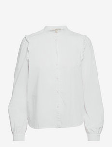 Shirt blouse with frills made of 100% cotton, Esprit Casual