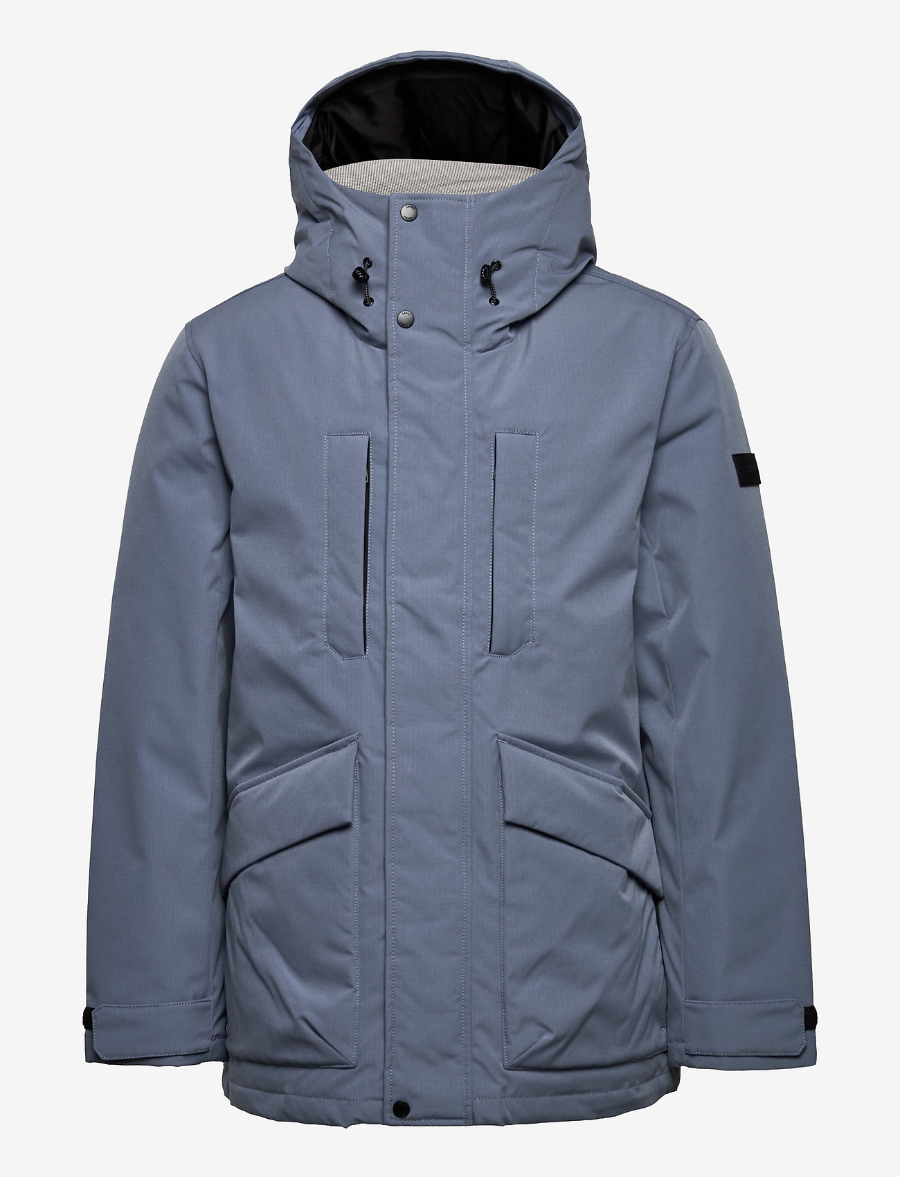 Esprit Casual - Recycled: jacket with down filling - winter jackets - grey blue - 0