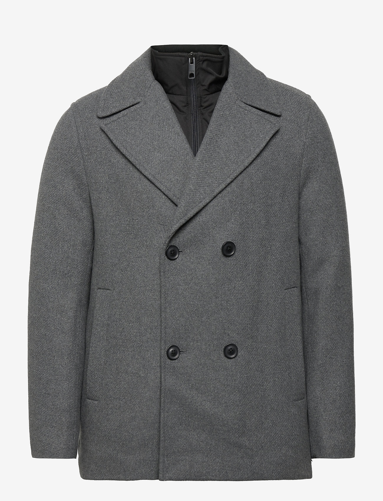 Esprit Casual - Men Coats woven regular - wolljacken - grey 5 - 0
