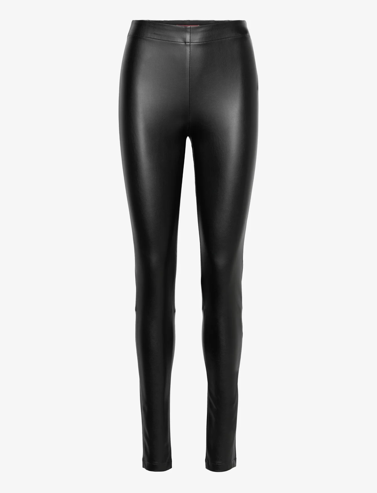 Esprit Casual - Pants woven - leather trousers - black - 0