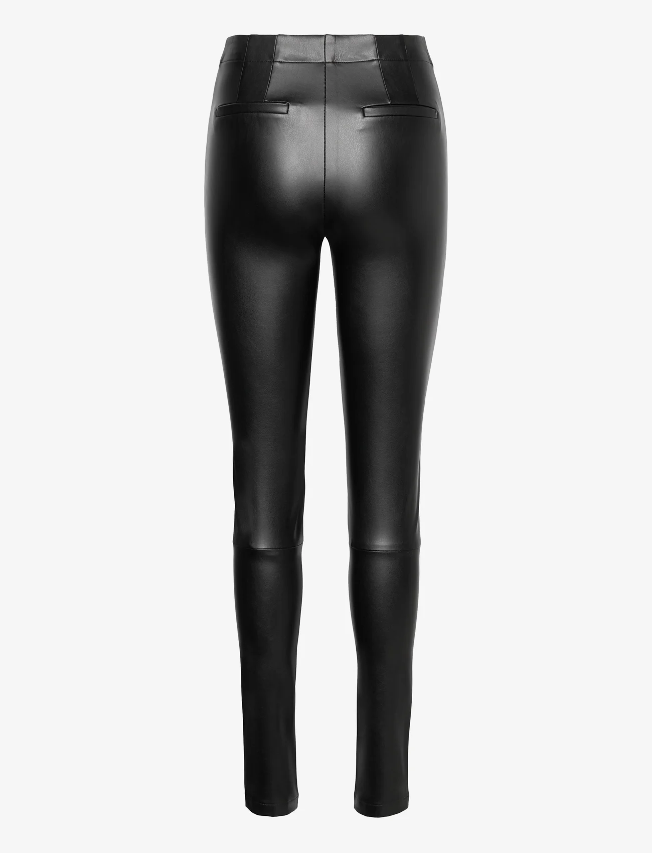 Esprit Casual - Pants woven - leather trousers - black - 1