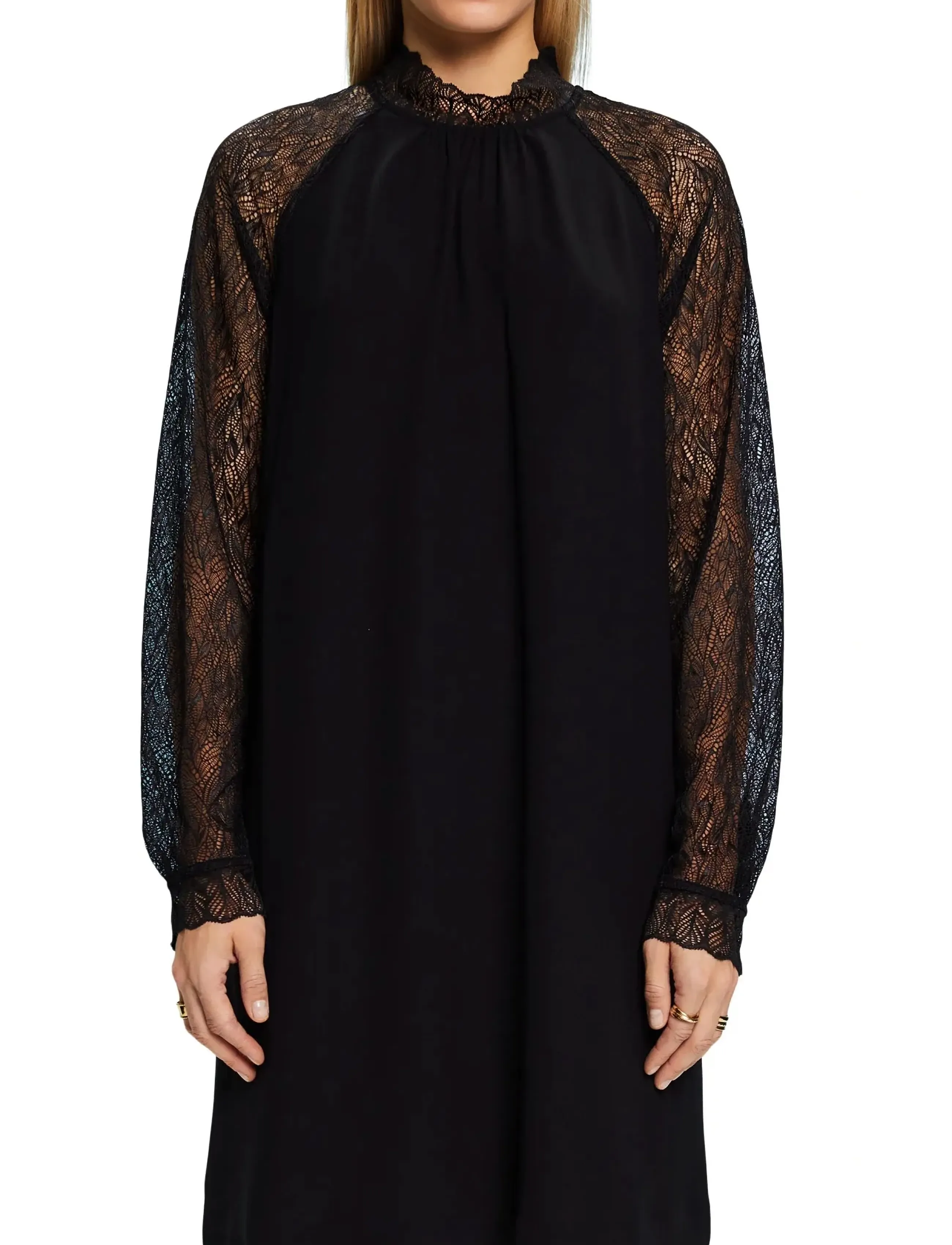 Esprit Casual - Dresses light woven - black - 2