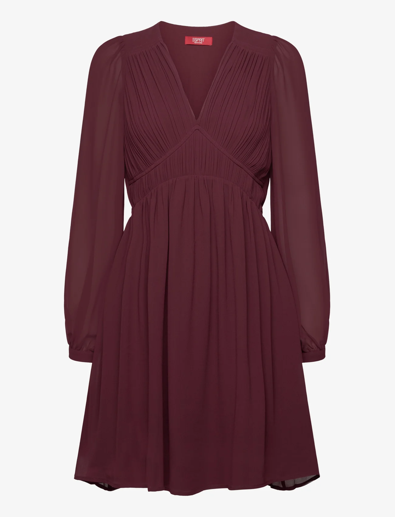 Esprit Casual - Dresses light woven - party wear at outlet prices - bordeaux red - 0