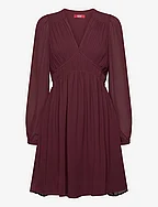 Dresses light woven - BORDEAUX RED
