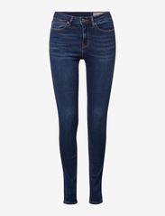Garment-washed jeans with organic cotton - BLUE MEDIUM WASH