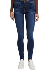 Esprit Casual - Garment-washed jeans with organic cotton - skinny jeans - blue medium wash - 2