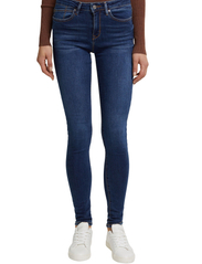 Esprit Casual - Garment-washed jeans with organic cotton - skinny jeans - blue medium wash - 3