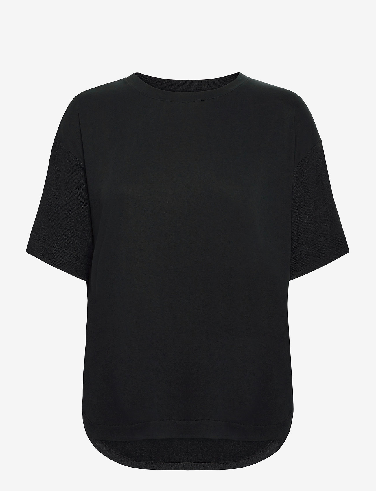 Esprit Casual - T-shirt with LENZING™ ECOVERO™ - t-shirts & tops - black 4 - 0