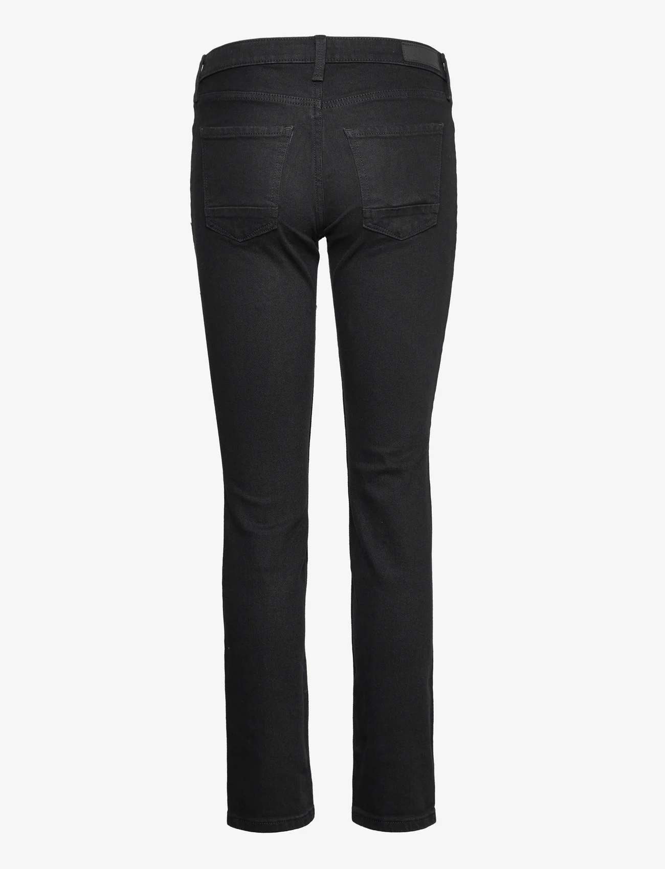 Esprit Casual - Straight leg stretch jeans - suorat farkut - black rinse - 1