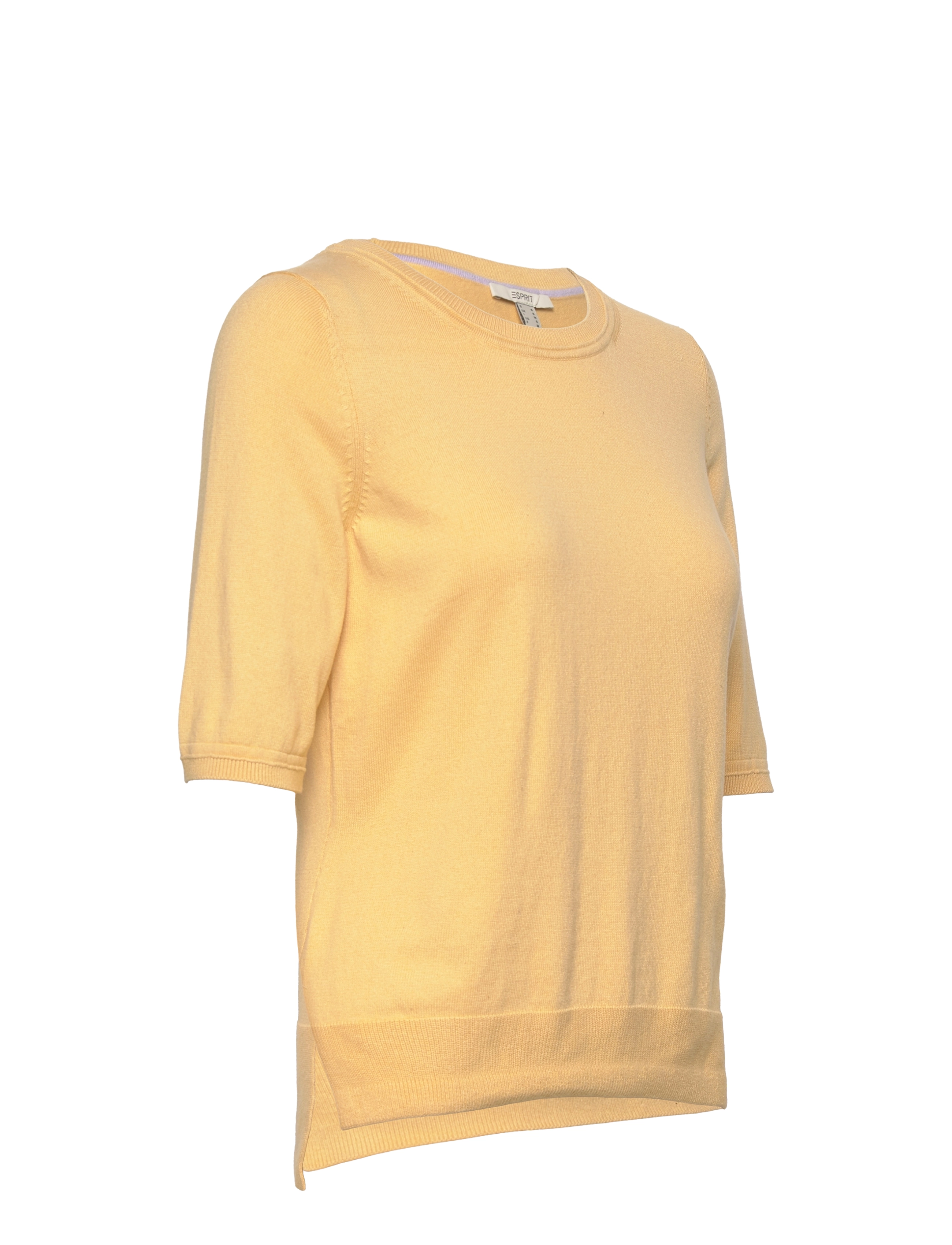 Esprit Casual - Short sleeve jumper, organic cotton blend - dusty yellow - 2