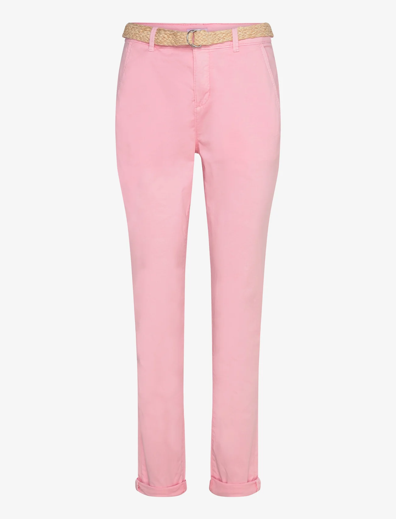 Esprit Casual - Cropped chinos - chino stila bikses - pastel pink - 0