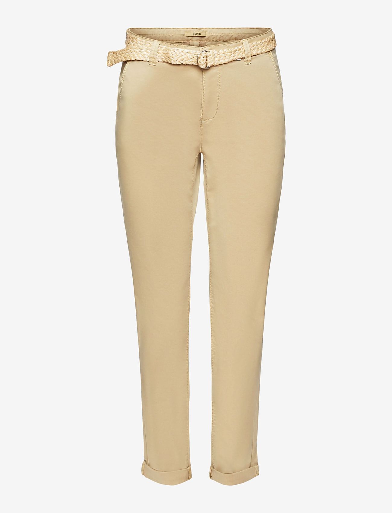Esprit Casual - Cropped chinos - chino's - sand - 0