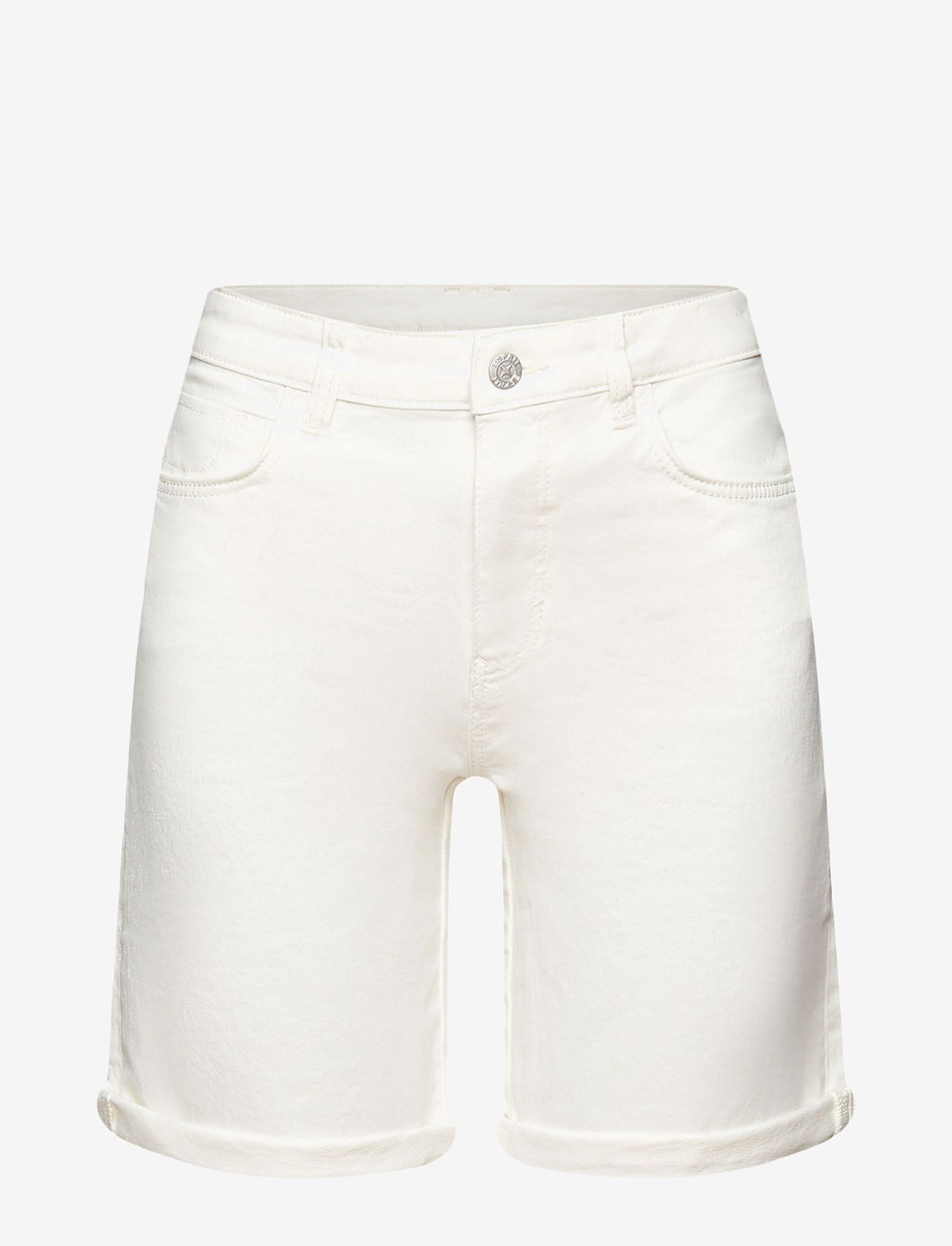 Esprit Casual - Cotton stretch shorts - jeansshorts - off white - 0