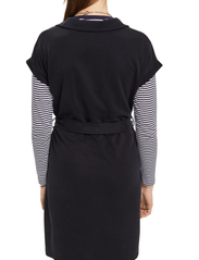 Esprit Casual - V-necked midi dress - t-shirtklänningar - anthracite - 1