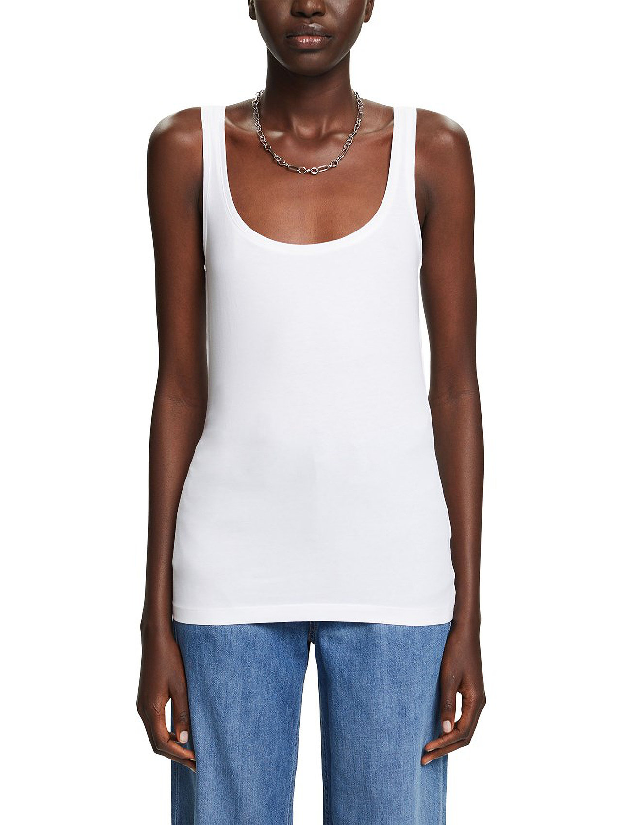 Esprit Casual - T-Shirts - ermeløse topper - white - 0