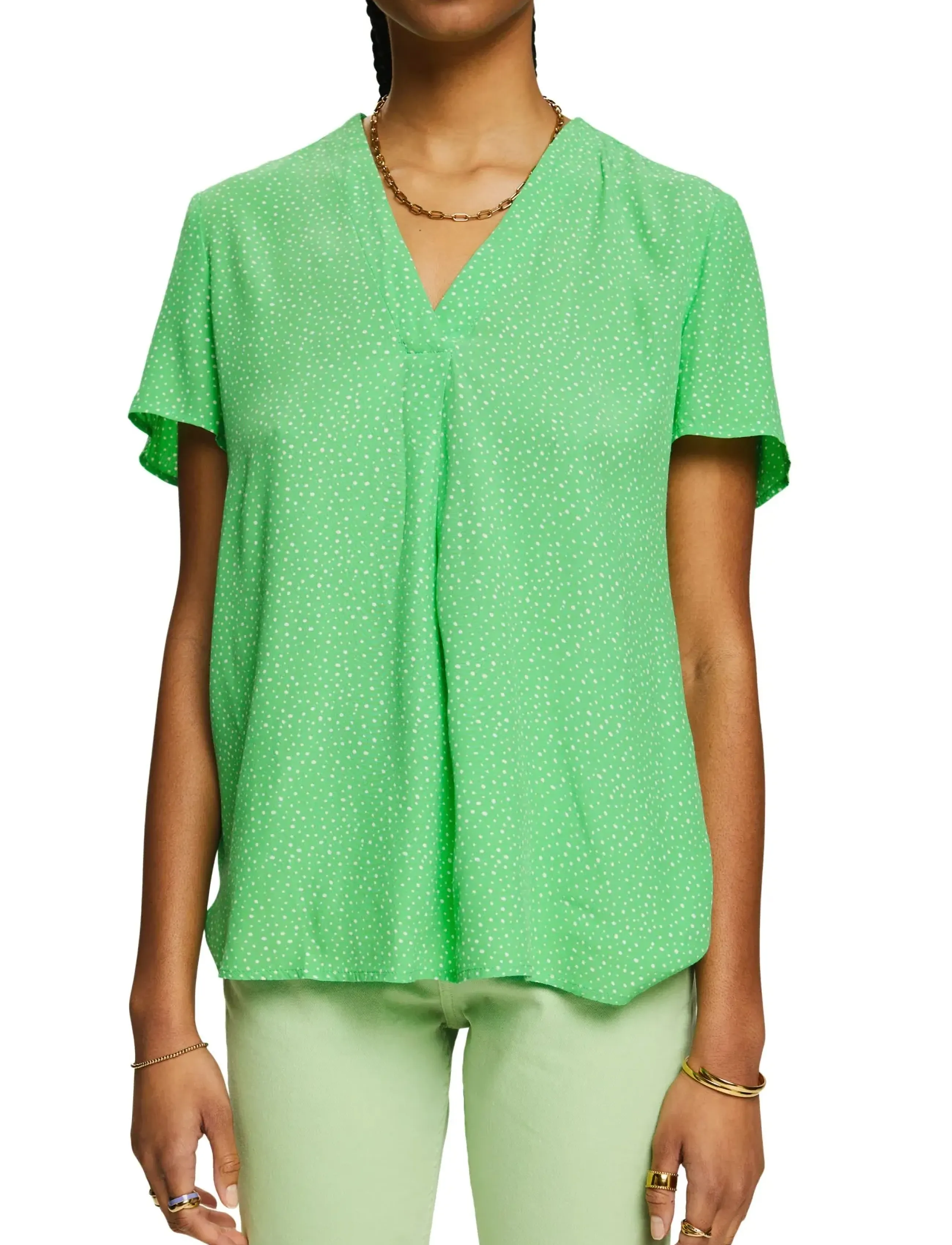 Esprit Casual - Blouses woven - lyhythihaiset puserot - citrus green - 2