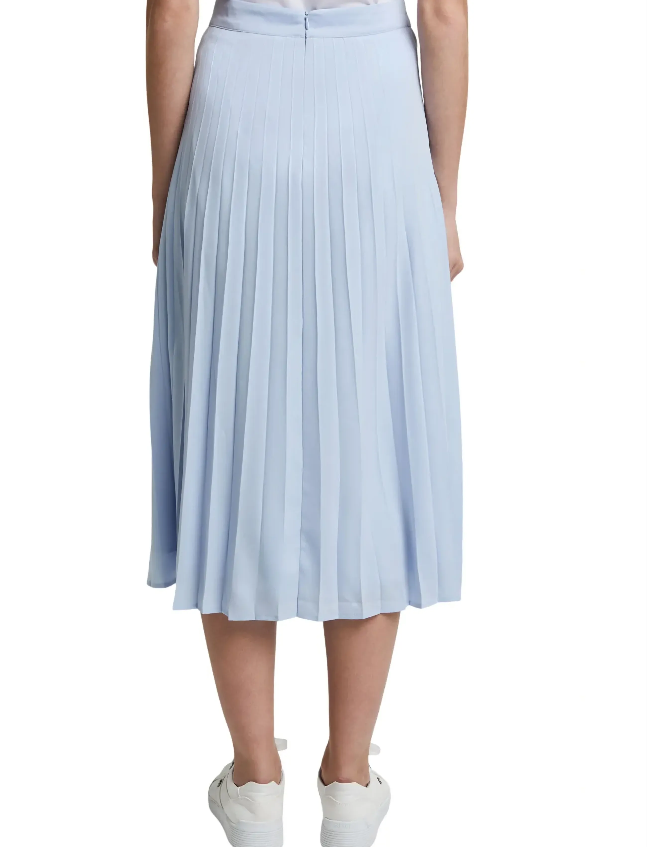 Esprit Collection - Recycled: plissé skirt - pastel blue - 2