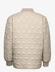 Esprit Collection - Quilted jacket with rib knit collar - quilted jackets - light taupe - 1