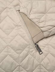 Esprit Collection - Quilted jacket with rib knit collar - vårjackor - light taupe - 3