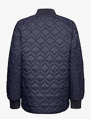 Esprit Collection - Quilted jacket with rib knit collar - kevättakit - navy - 1