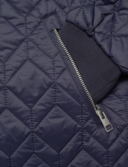 Esprit Collection - Quilted jacket with rib knit collar - vårjackor - navy - 3
